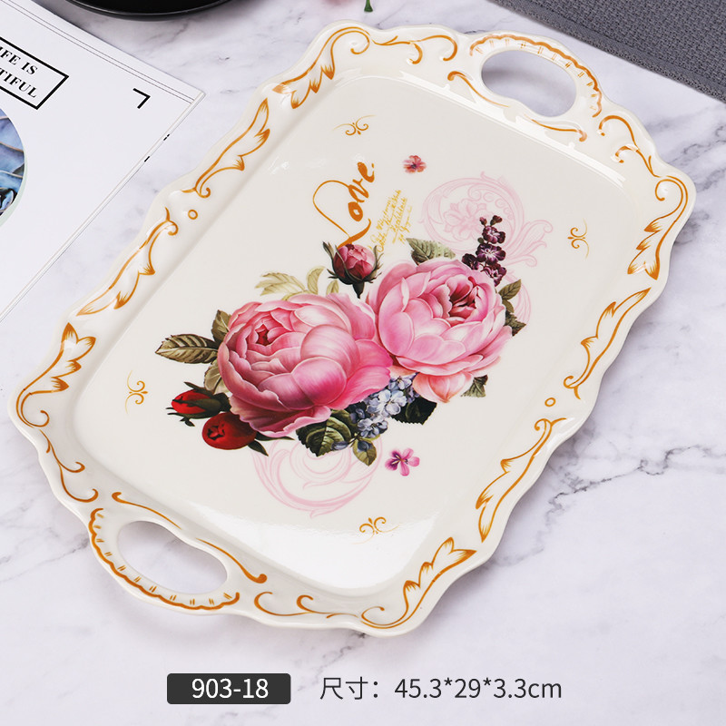 Wholesale New Style Eco Friendly Dessert Melamine Serving Tray With Custom Logo from china suppliers