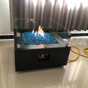 Wholesale 1.6ft Fire Pit Rectangular Fire Table With Propane Tank Inside 40000 BTU from china suppliers