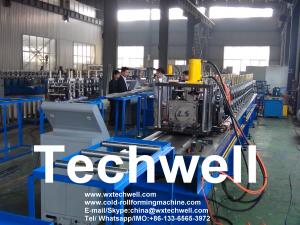 Wholesale Chain Transmission Pallet Rack Roll Forming Machine 15m/Min With Hydraulic Decoiler from china suppliers