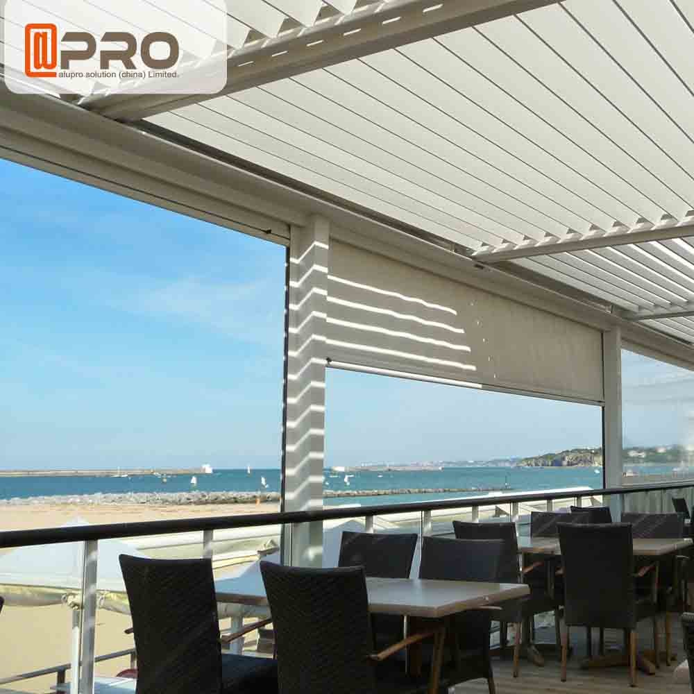 Wholesale Long Life Span Modern Aluminum Pergola With Electric Motor System from china suppliers