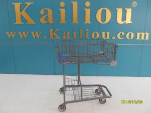 Wholesale Wire foldable basket shopping trolleys for disabled , 4 swivel flat casters from china suppliers