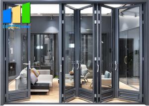Wholesale Acoustic Accordion Folding Sliding Door Double Glazed Glass Panel Dubai from china suppliers