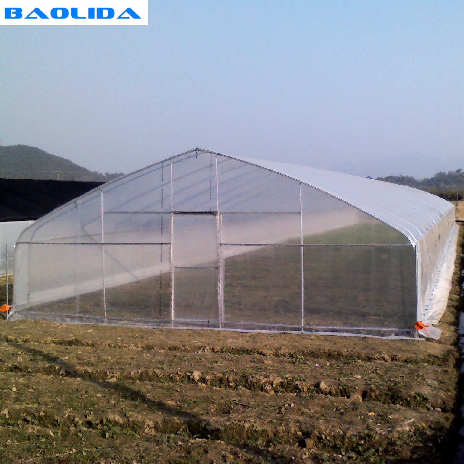 Quality Arch Spacing 1.33m Polyethylene Film Greenhouse For Vegetable Cultivation for sale