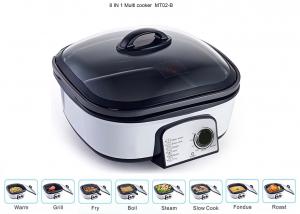 Wholesale Glass Cover Electric Multi Cooker 8 IN 1 Copper Wire PP Shell Base Lightweight from china suppliers