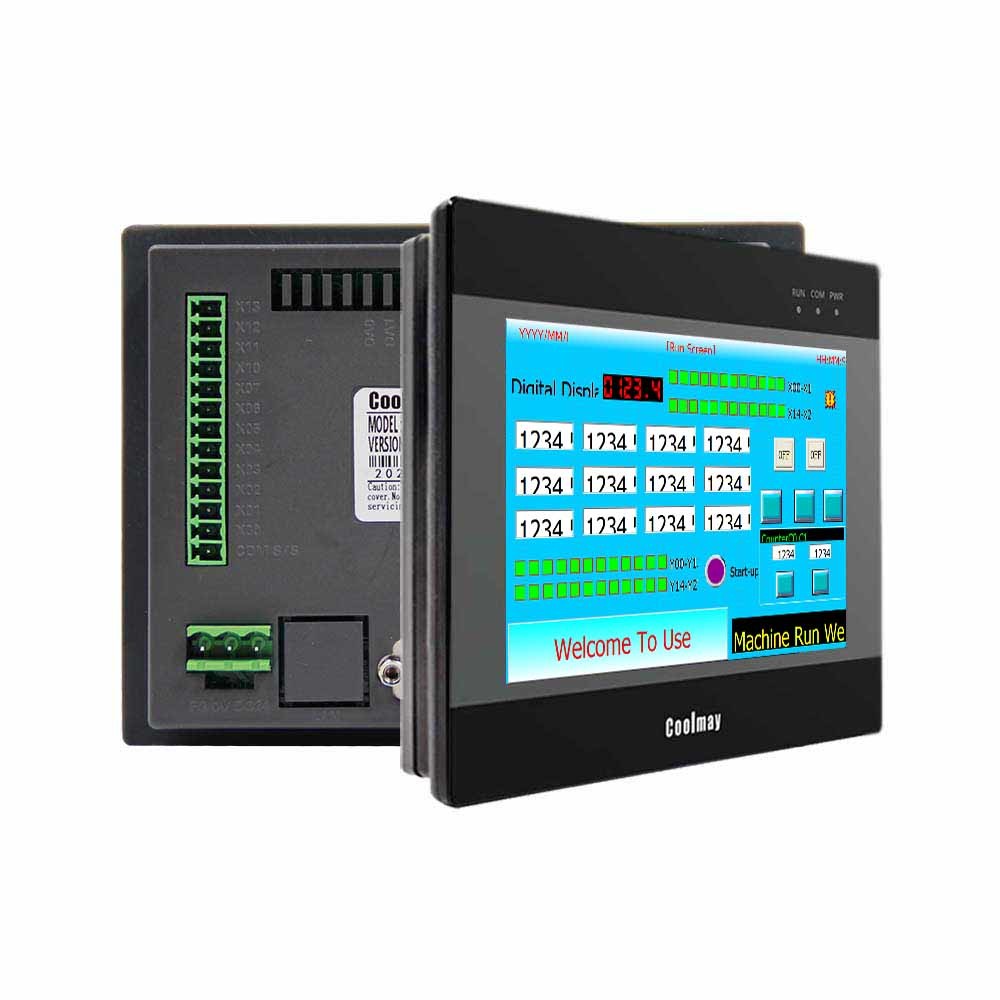 Wholesale 32bit CPU 408MHz HMI With PLC Built In 6 Channels 1 Phase 60khz from china suppliers