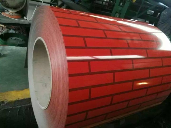 Wholesale Brick Grain Wall Panel Coated 0.15mm Galvanized Steel Coil Dx52d Dx53d from china suppliers