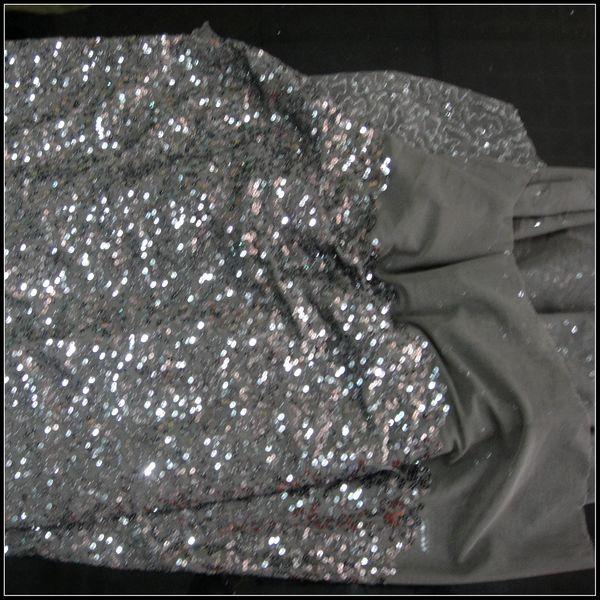 Quality Silver sequin fabric for sale