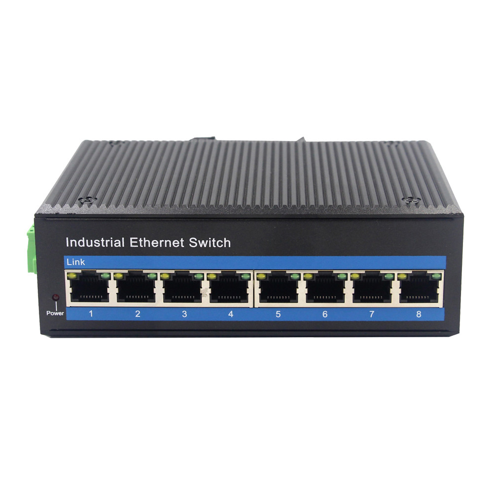 Wholesale 10/100/1000M 8 RJ45 Ports Industrial Din Rail Ethernet Switch IP40 from china suppliers