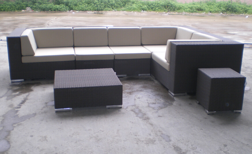 Buy cheap Garden furntiure rattan modular sofa --9144 from wholesalers