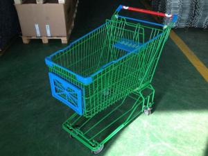 Wholesale 150L Asian Supermaket Wire Shopping Trolley With Swivel Casters from china suppliers