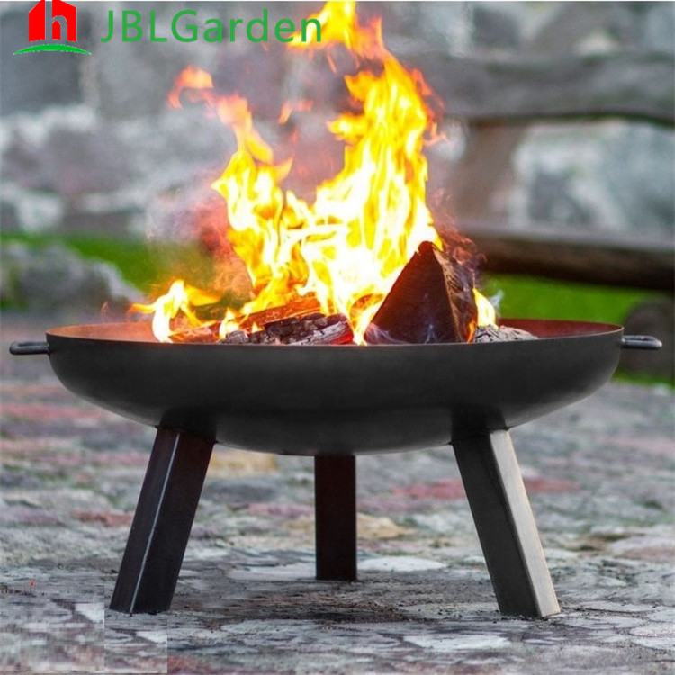 Wholesale Round Outdoor fire pit Corten Steel Garden Wood burning Fire Pit from china suppliers