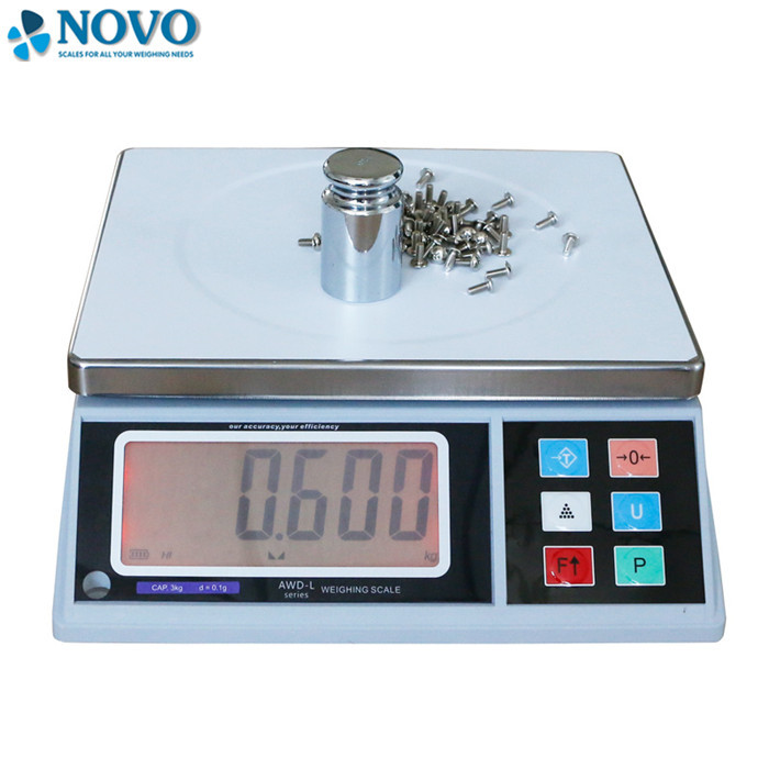 6 keys Digital Weighing Scale Rechargeable Battery Operated