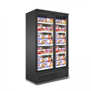 Wholesale Double Glass Doors 1000L Commercial Upright Freezer With SECOP Compressor from china suppliers