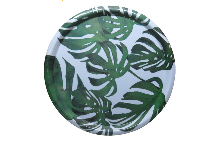 Wholesale 17.5 Inch Large Round Melamine Serving Tray Home Decoration Eco Freindly from china suppliers