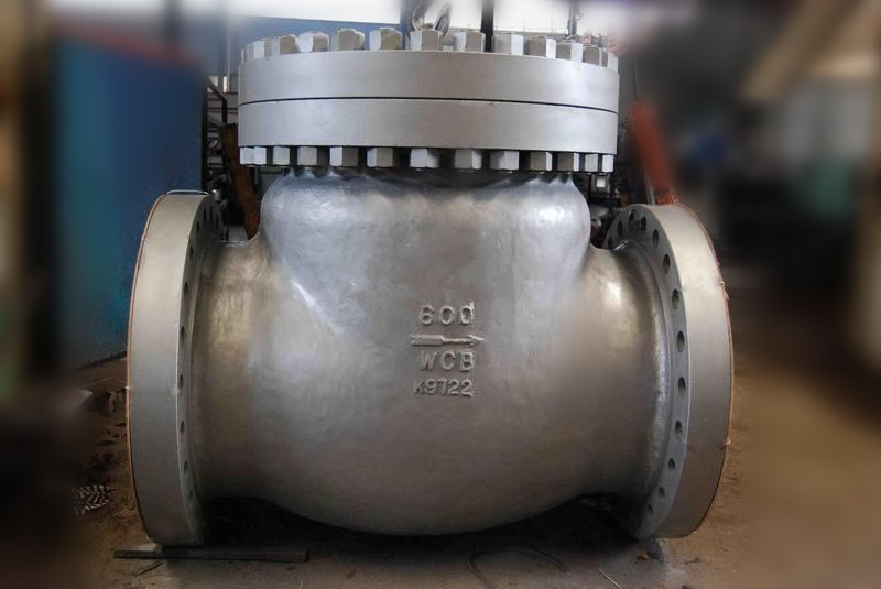 Wholesale Carbon Steel BW WCB Swing Check Valve Hardfaced With 13 CR RF , Precision Machined Castings from china suppliers