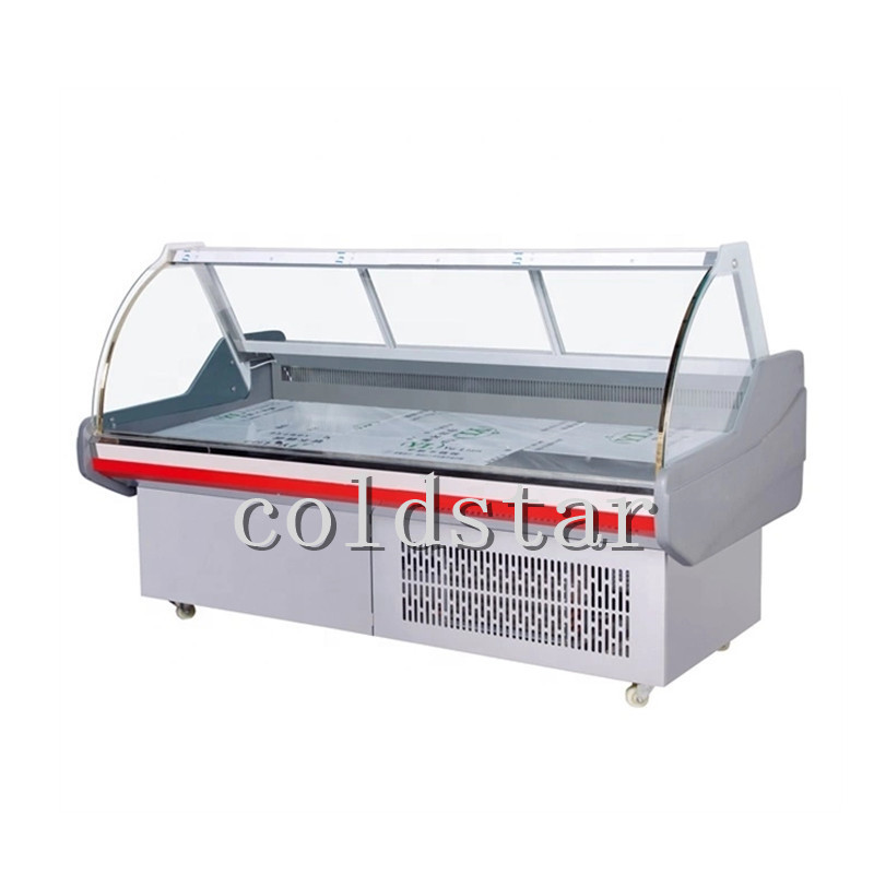 Buy cheap Commercial Curved Glass Deli Counter Refrigerator Meat Refrigeration Equipment from wholesalers
