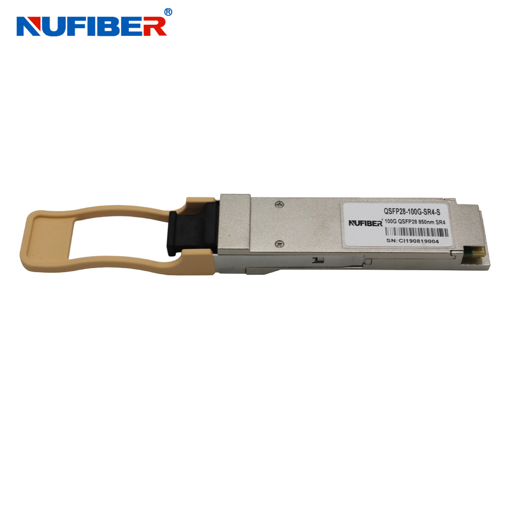 Wholesale QSFP28 100G SR4 Multimode 850nm 100m MPO Fiber Optical Transceiver from china suppliers