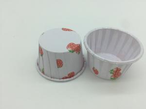 Wholesale 2 OZ Paper Baking Cups Pet Coated Strawberry Round Shape Non - Stick Customized from china suppliers