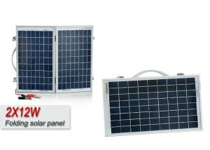 Wholesale 2 X 12W Sungold Foldable Custom Solar Panels For Rv Battery Easy To Carry Outside from china suppliers