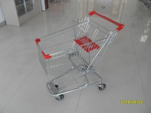 Wholesale American Supermarket Grocery Shopping Trolley With Red Plastic Parts from china suppliers