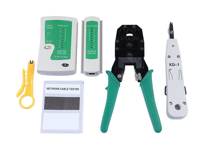 Wholesale Portable LAN Cable Accessories Network Cable Tester Tools Bag RJ45 Crimper Stripper Wire Line Detector from china suppliers