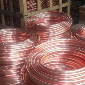 Wholesale Astm B280 Seamless Copper Pipe Size 1/4”1/2"  0.71mm For Air Conditioner from china suppliers