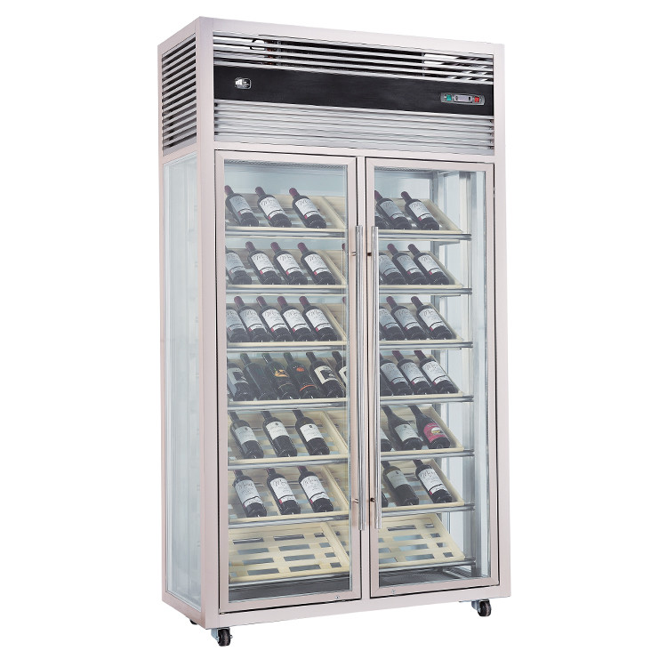 Buy cheap 220v 240v Wine Display Cooler , Customized Wine Refrigerator Cabinet from wholesalers
