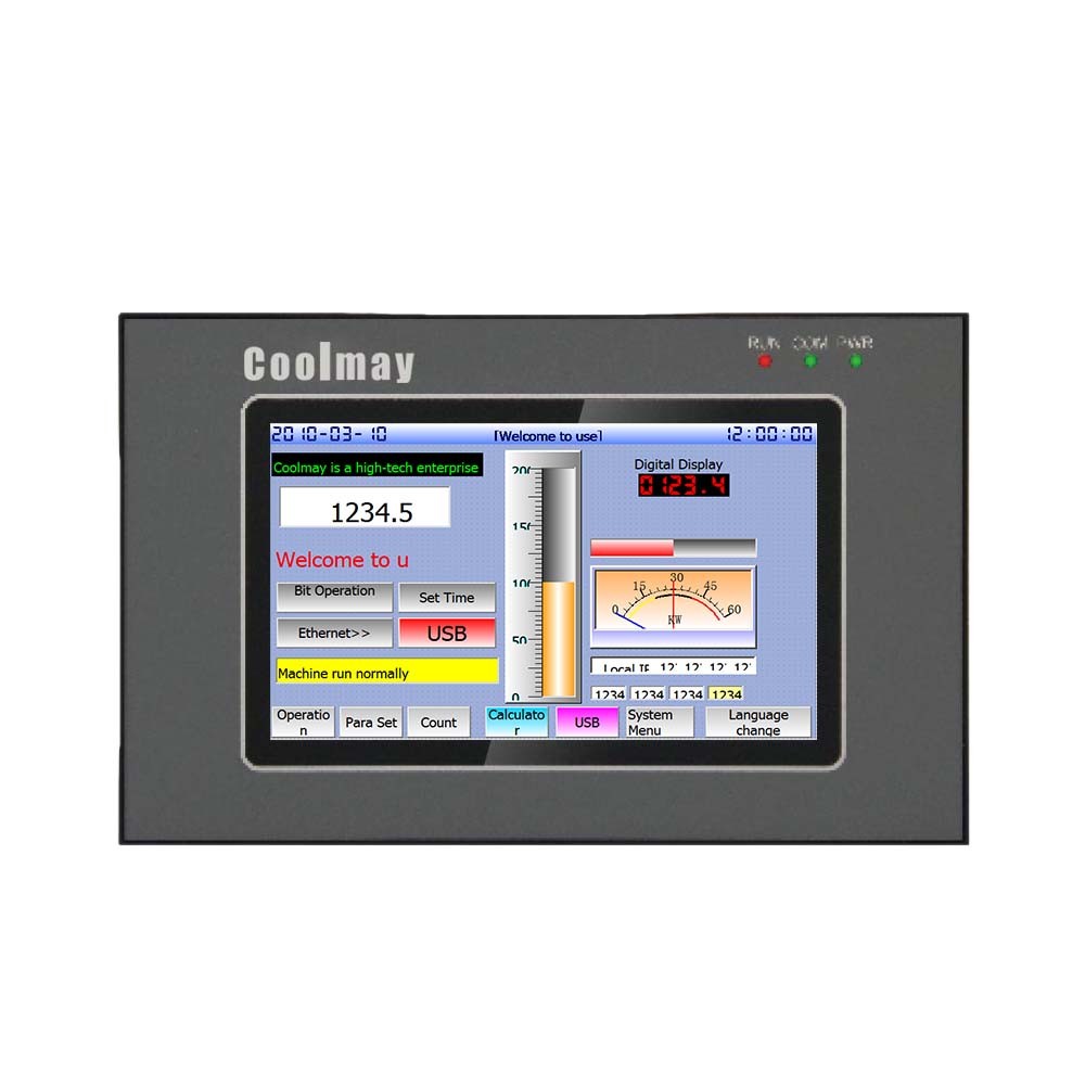 Wholesale True Color Display Touch Screen PLC Controller 12DI 12DO Rechargeable Battery from china suppliers