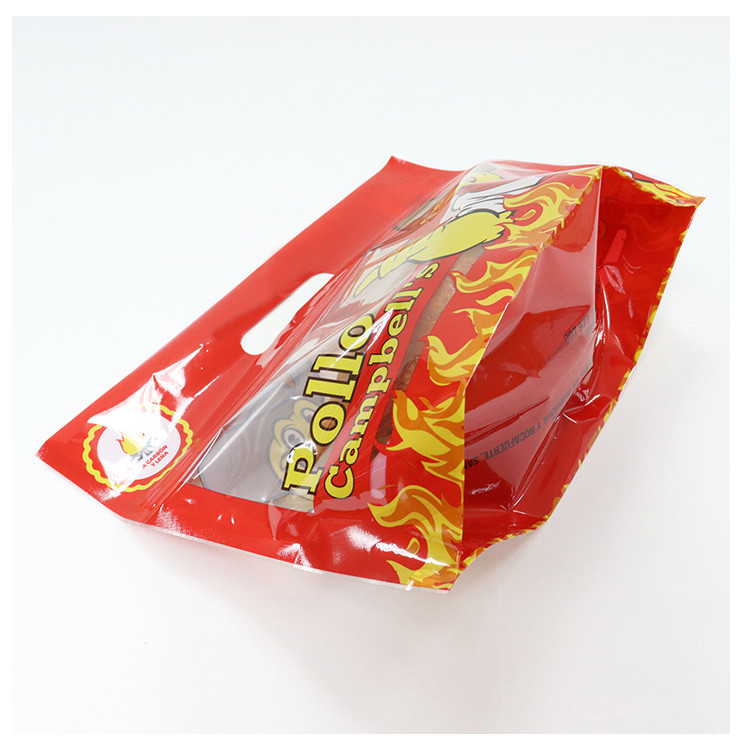 Wholesale Flexible Hot Roast BBQ Fried Chicken Duck Zipper Transparent Bag Plastic Stand Up from china suppliers