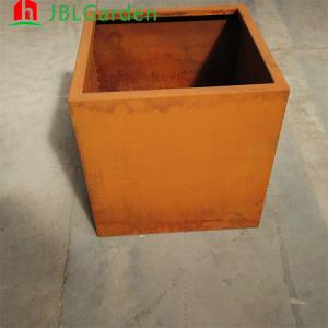 Wholesale Outdoor Round Flower Planter Pots Corten Steel Tree Large Planters Flower pot from china suppliers