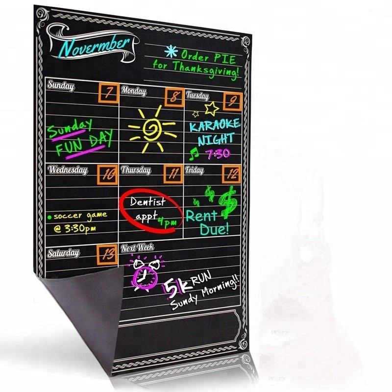 Wholesale Convenient Magnetic Fridge Calendar ,  Chalkboard Magnetic Kitchen Calendar from china suppliers