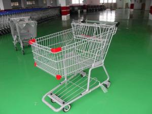 Wholesale Supermarket Metal Shopping Carts , Swivel Casters Shopping Trolley Cart from china suppliers