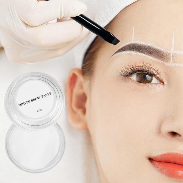Beauty Salon White Brow Paste Lip Design For Permanent Makeup Secure Eyebrow Liner