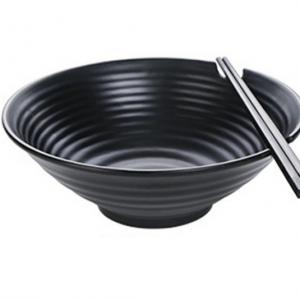 Wholesale Frosted Effects Black Melamine Serving Bowl Smooth Surface Easy To Clean from china suppliers