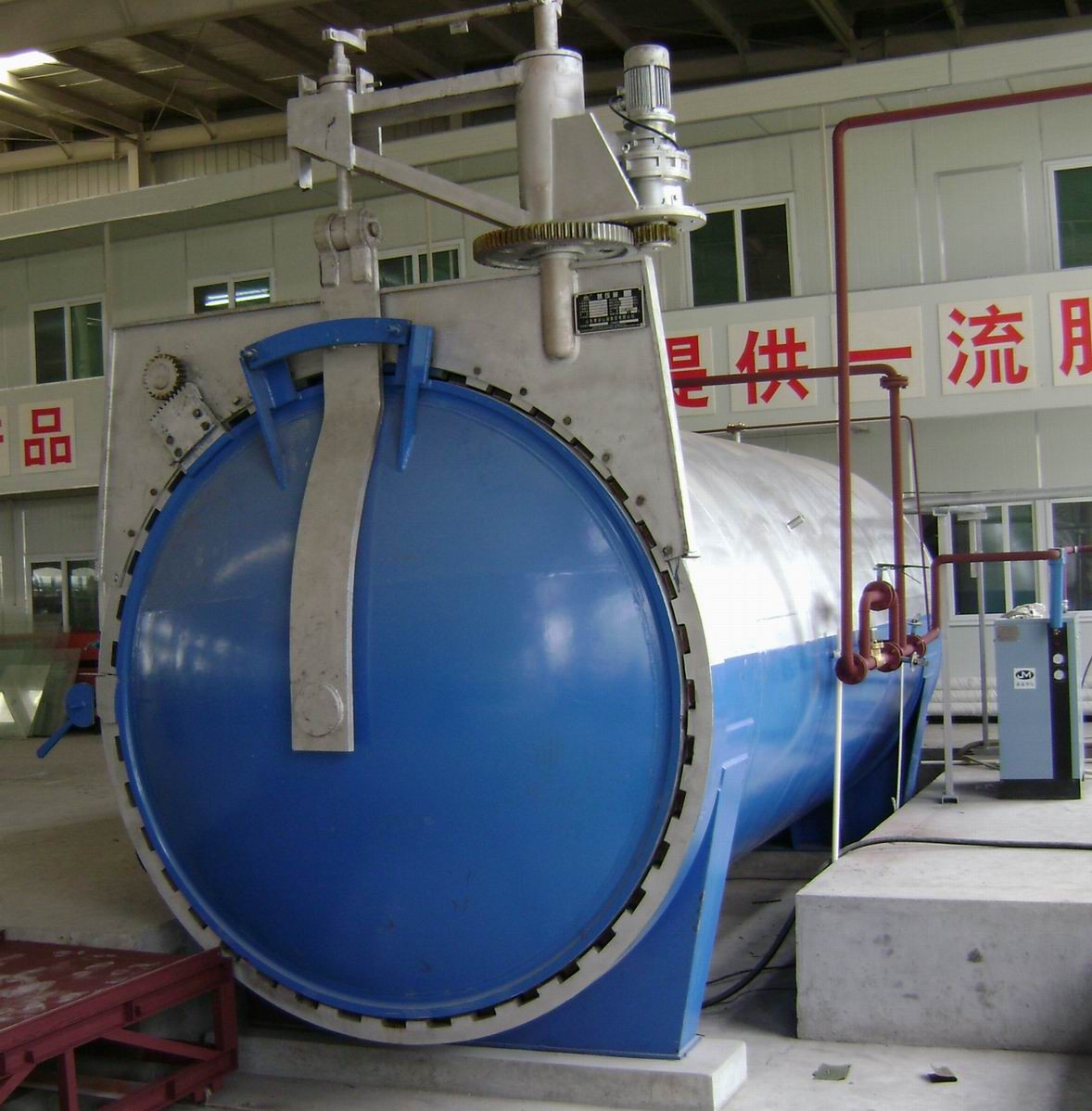 Automatic Glass Industrial Autoclave Equipment For Steam Sand Lime Brick Φ2.85m