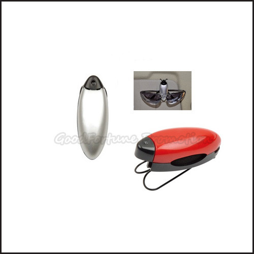 Customed logo promotion Eco Abs car portable eyeglass holder clamp clip gift holder