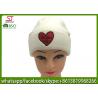 Buy cheap Chinese manufactuer red heart embroidered knitting stripe hat cap beanie 79g 20 from wholesalers