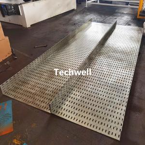 Wholesale 100-600mm Perforated Cable Tray Making Machine With Hydraulic Punching Pre Cutting from china suppliers