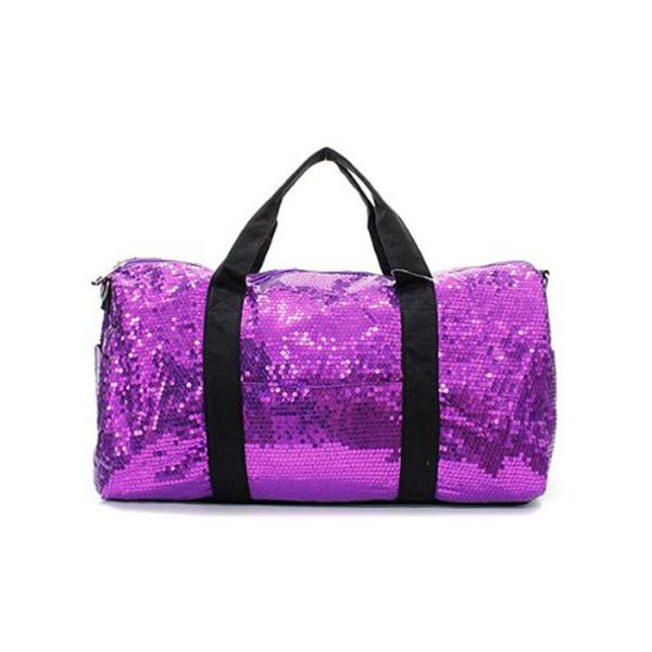 Quality Beautiful Silver Sequin Tote Bag , Sequin Duffle Bag For Lady OEM / ODM Available for sale