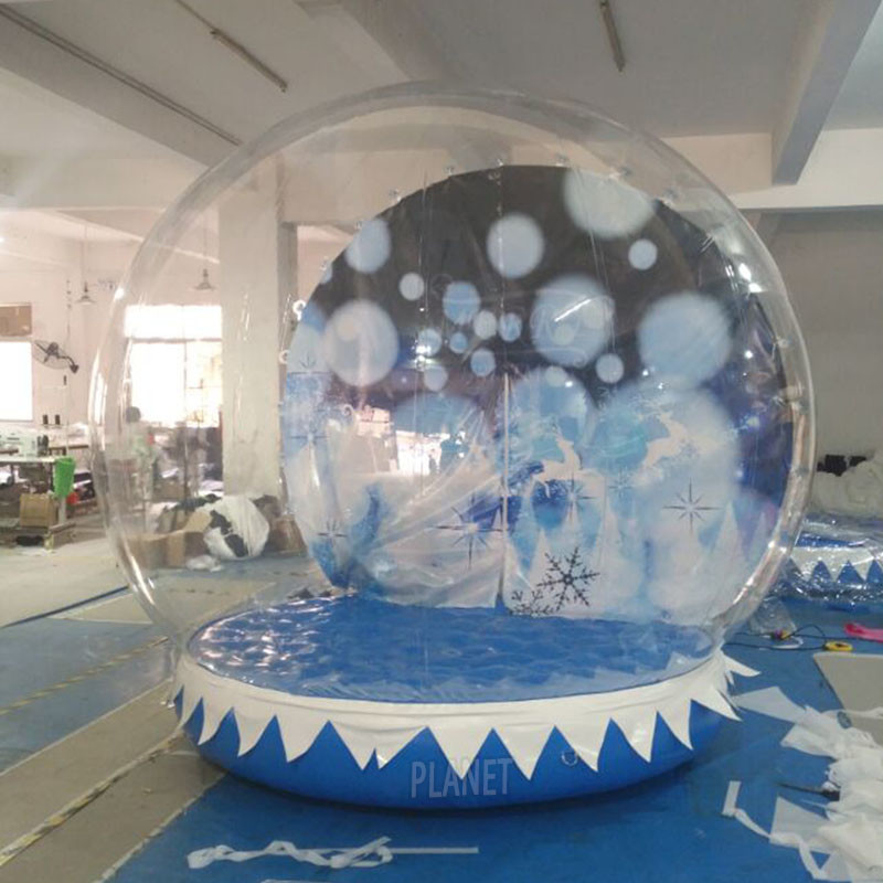 Wholesale PVC Inflatable Snow Globes Snow Globe Bounce House Photo Booth For Christmas Decoration from china suppliers