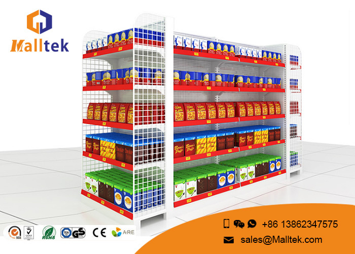 Wholesale European Style Supermarket Gondola Shelving For Retail Grocery Store Rack Display from china suppliers