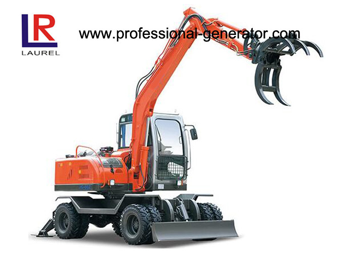 Wholesale Electric Grapple Agriculture 16MPa 65kw Flexiable Wheel Excavator from china suppliers