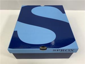Wholesale Size Color Customized Mens Shoe Boxes With Lids Golden / Silver Hot - Stamping from china suppliers