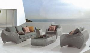 Wholesale outdoor furniture wicker beach sofa-10008 from china suppliers