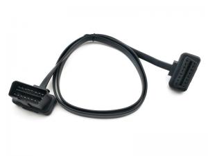 Extension Obd2 Scanner Cable / Obd Adapter Cable Flat Ribbon Shape