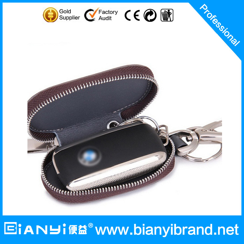 Wholesale Promotional Custom leather key holder/car key bag from china suppliers