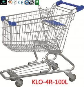 Wholesale Portable Grocery Shopping Trolley With Baby Seat For Supermarket 100L 90KGS from china suppliers