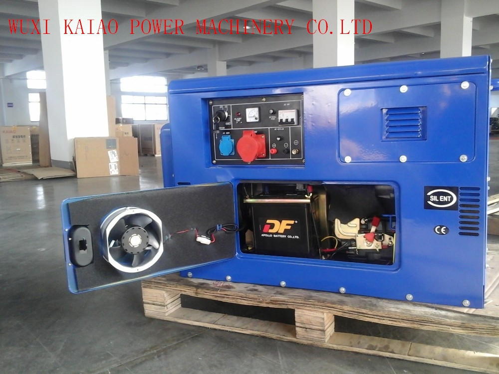 Wholesale Silent Type Standby Power Generator , 10KVA Quiet Running Generators With OEM / ISO Certificate from china suppliers
