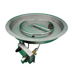 Wholesale Round 20lb Fire Pit Pan Insert 65000 BTU Propane Pan Burner  Kit from china suppliers