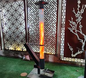 Wholesale Outdoor Freestanding Patio Heater Portable Modern Wood Pellet Stoves 140cm from china suppliers